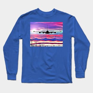 Airplane Landing at Los Angeles Long Sleeve T-Shirt